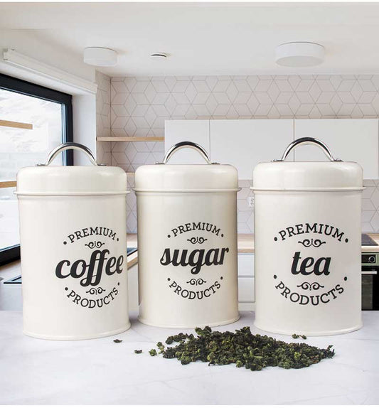 3Pcs/Set  Coffee Sugar Storage