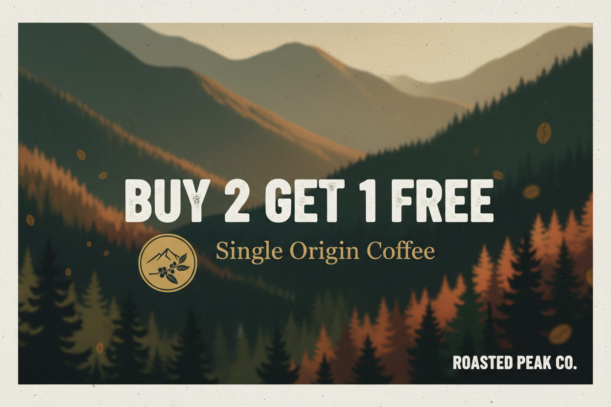 Buy 2 Get 1 Free Single Origin Banner